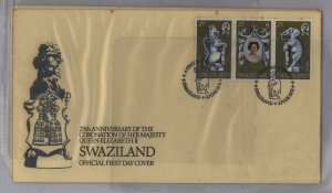 Swaziland  25th Anniversary Coronation Queen Elizabeth II.  #472 Samoa, #368 Solomon Islands, #302 Swaziland