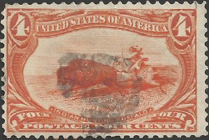 # 287 Orange Used FAULT Indian Hunting Buffalo