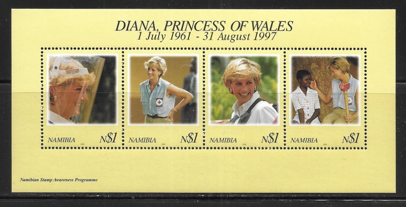 Namibia 909 Princess Diana s.s. MNH