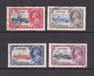 Barbados 1935 Sc 186-189 Silver Jubilee FU