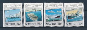 [117035] Nauru 1984 Ships Lloyd's List Freight ships Omnibus  MNH