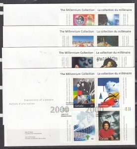 Canada Scott 1818-34 FDC - Millenium Collection