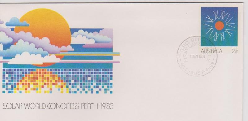 Australia 1983 Solar World Congress Pre-stamped Envelope First Day of Issue