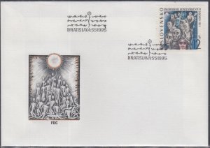 SLOVAKIA Sc # 214 FDC of 50th ANN LIBERATION of CONCENTRATION CAMPS