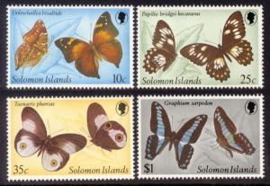 Solomon Islands Sc# 461-4 MNH Butterflies