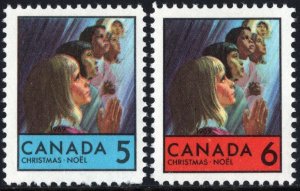 SC#502-503 5¢ & 6¢ Christmas: Children of the World in Prayer (1969) MNH