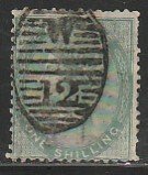 G.B. 28, 1Sh QUEEN VICTORIA. Used. F. (459)