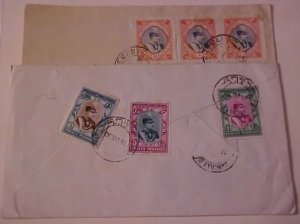 IRAN  2 COVERS 1930,1932 TO USA