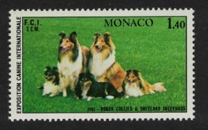 Monaco Rough Collies and Shetland Sheepdogs Dogs 1981 MNH SG#1496