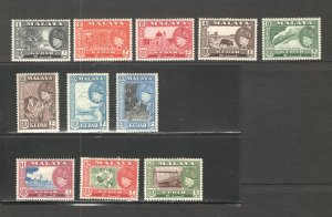 Malaya - Kedah, Scott #83-93   VF, Unused, OG, CV $108.80 ......  3240074