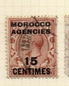 Morocco Agencies French Zone 1917-24 Issue Used 15c. Optd Surcharged NW-180591