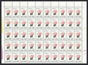 Argentina Cactus 'Gymnocalycium bruchii' Half Sheet 1985 MNH SG#1942