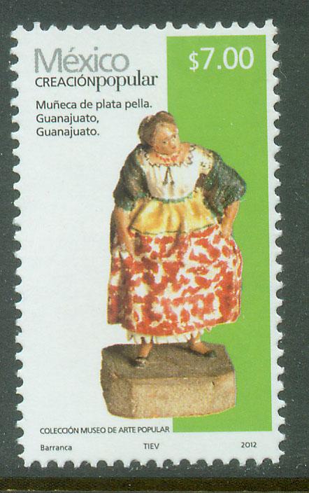 MEXICO 2499f, $7.00P HANDCRAFTS 2012 ISSUE. MINT, NH. F-VF.