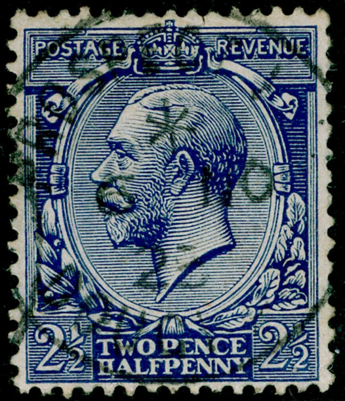 SG371 SPEC N21(-), 2½d deep dull ultramarine, FINE USED. UNLISTED. HENDON CERT.