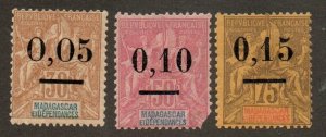 Madagascar 52-54 Set Mint hinged