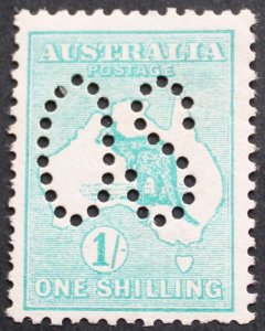 Australia 1913 One Shilling Kangaroo Official SG O10 mint