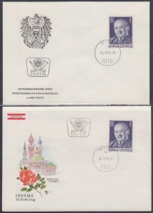 AUSTRIA  SC #1021 FDC 50th ANN of DEATH of JEWISH COMPOSER, LEO FALL