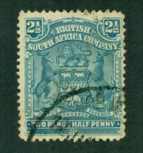 Rhodesia 1898 #62 U SCV(2024)=$2.00