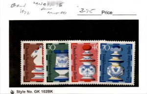 Germany - Berlin, Postage Stamp, #9NB92-9NB95 Mint Hinged, 1972 Chess (AE)