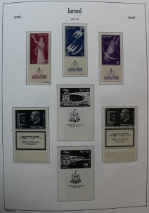 Israel Stamp Collection 1950s-1999 MNH in Three Lighthouse Specialty Albums