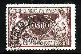 Portugal-Sc#Q17- id7-used 10e parcel post-1922-