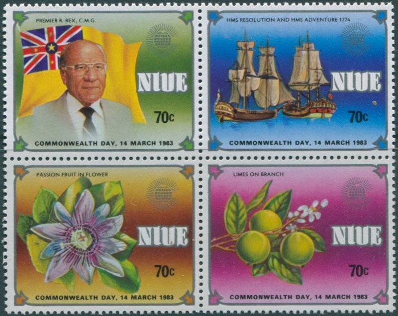 Niue 1983 SG475-478 Commonwealth Day set MNH