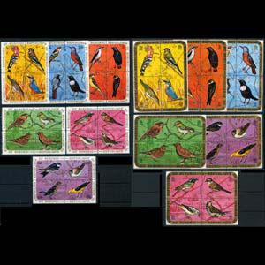 BURUNDI 1970 - Scott# 337-42+C Birds Set of 48 NH