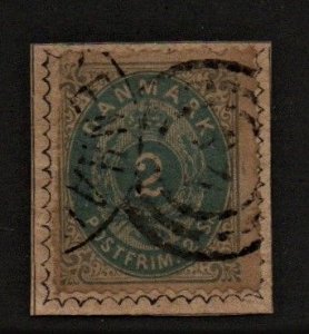 Denmark 16 Used (2) On piece