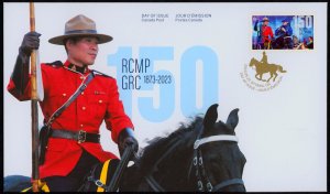 Canada 3382 on FDC -  RCMP 150 Years, Horse