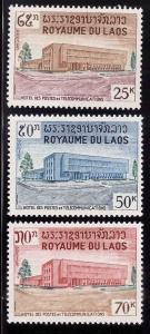 LAOS Scott 145-147 MNH**  Post Office set