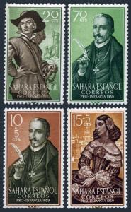 Spanish Sahara 92-93,B53-B54,MNH.Michel 187-190. Lope de Vega,1959.