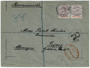 Lagos 1900 registered cover to Germany, SG 32