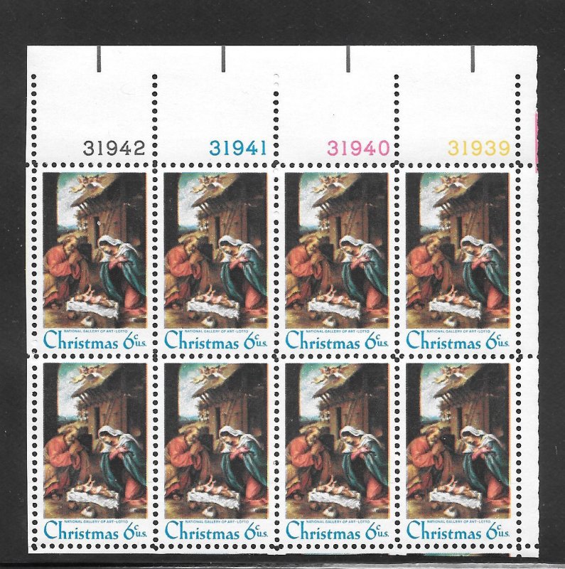 #1414 MNH Plate Block of 8