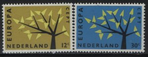 NETHERLANDS, 394-395, MNH, 1962, EUROPA