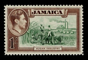JAMAICA SG130, 1s green and purple-brown, LH MINT. Cat £14.