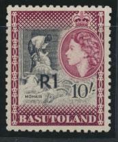 Basutoland  SG 68b   Mint Hinged  - Opt surcharge  Type III