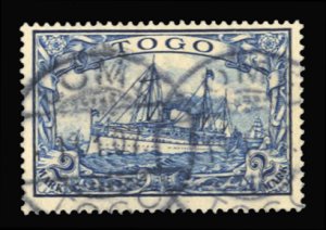 German Colonies, Togo #17 Cat$75, 1900 2m blue, used