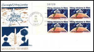 10960 OAS-CNY FDC SCOTT 1759 – 1978 15c Viking Missions to Mars