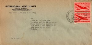 United States A.P.O.'s 5c Large DC-4 Skymaster (2) 1947 U.S. Army Postal Serv...