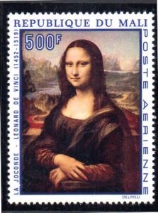 MALI C82 MNH SCV $6.75 BIN $4.05 MONA LISA