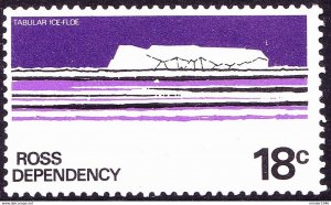 ROSS DEPENDENCY 1972 QEII 18c Multicoloured Scenic MH