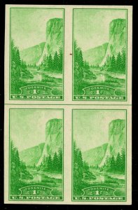 OAS-CNY 16076 SCOTT 756 – 1935 1c National Parks Yosemite, imperf no gum