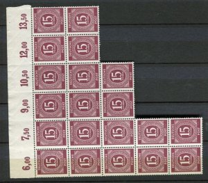 GERMANY; BERLIN RUSSIAN ZONE 1946-48 issue fine MINT MNH LARGE BLOCK