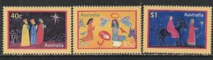 1998 Australia - Sc 1713-5 - MH VF - 3 single - Christmas