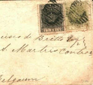 Portugal Colonies PORTUGUESE INDIA Cover *Mapuca* 1882 Belgaum {samwells}45j