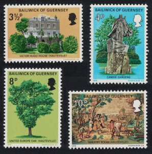 Guernsey Victor Hugo's Exile in Guernsey 4v 1975 MNH SC#123-126 SG#126-129