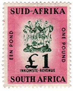 (I.B) South Africa Revenue : Duty Stamp £1 (1954)