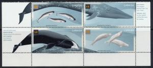 Canada #1871a mint block, Cetaceans