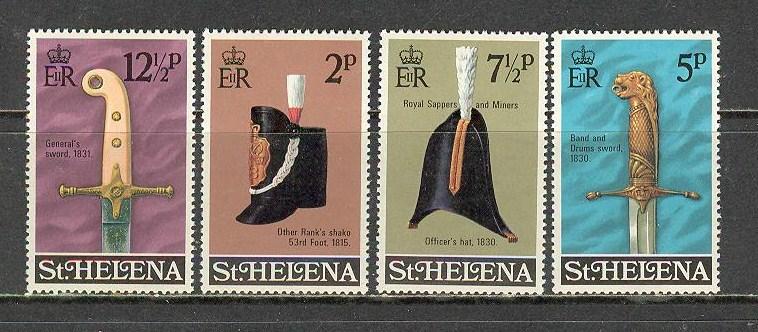 SAINT HELENA Sc# 273 - 276 MNH FVF Set4 Sword Band & Drums