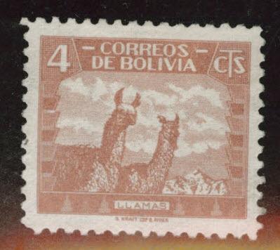 Bolivia Scott 252 MH* Llama stamp